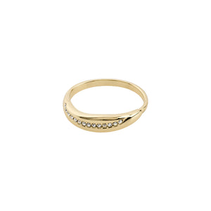 CRYSTAL RING FREEDOM GOLD PLATED
