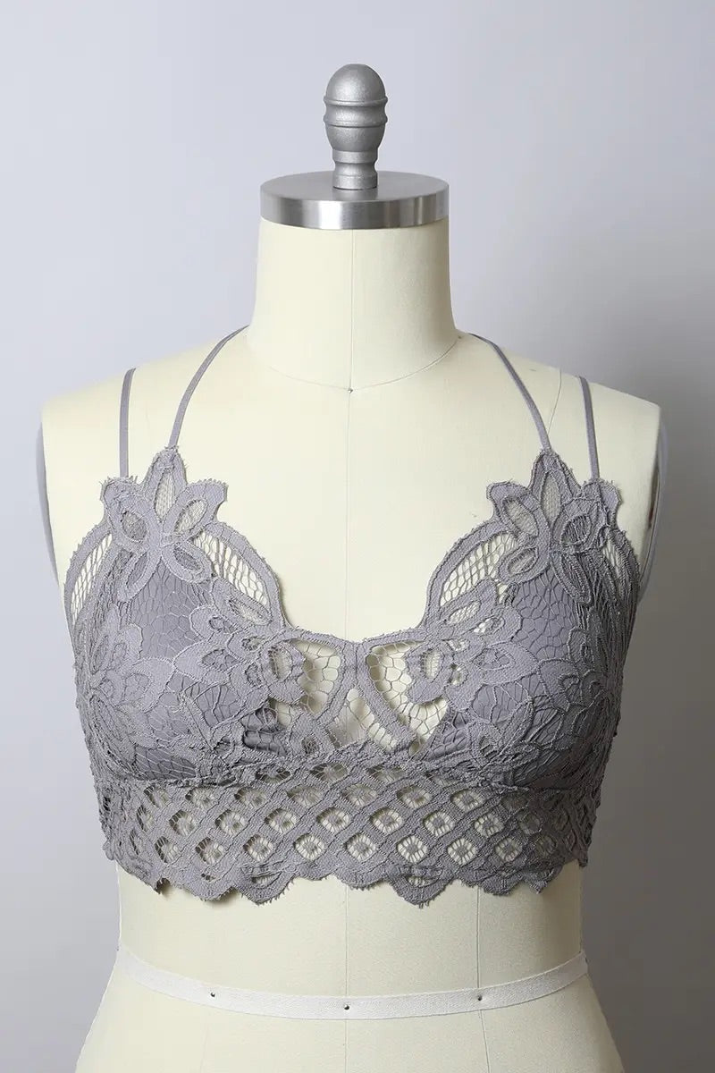 Padded Crochet Lace Bralettes(8 colours)