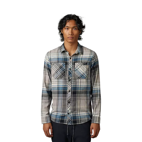 TURNOUT UTILITY FLANNEL SHIRT- Taupe