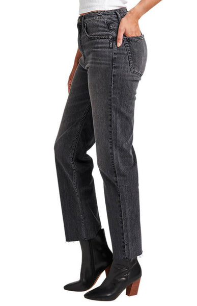Highly Desirable Straight Jeans- Black