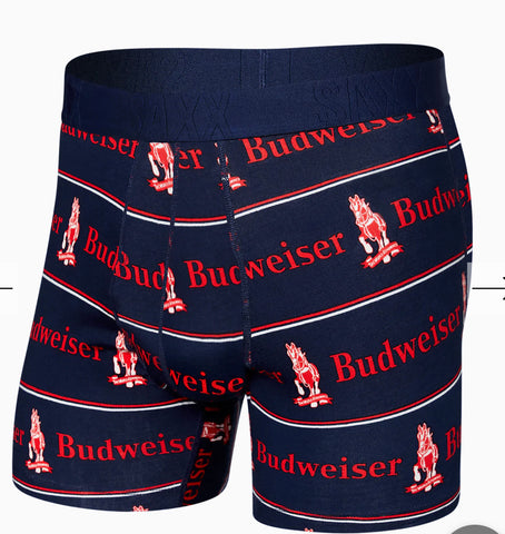 DROPTEMP™ COOLING COTTON  Boxer Brief / Pony Bud Stripe- Navy