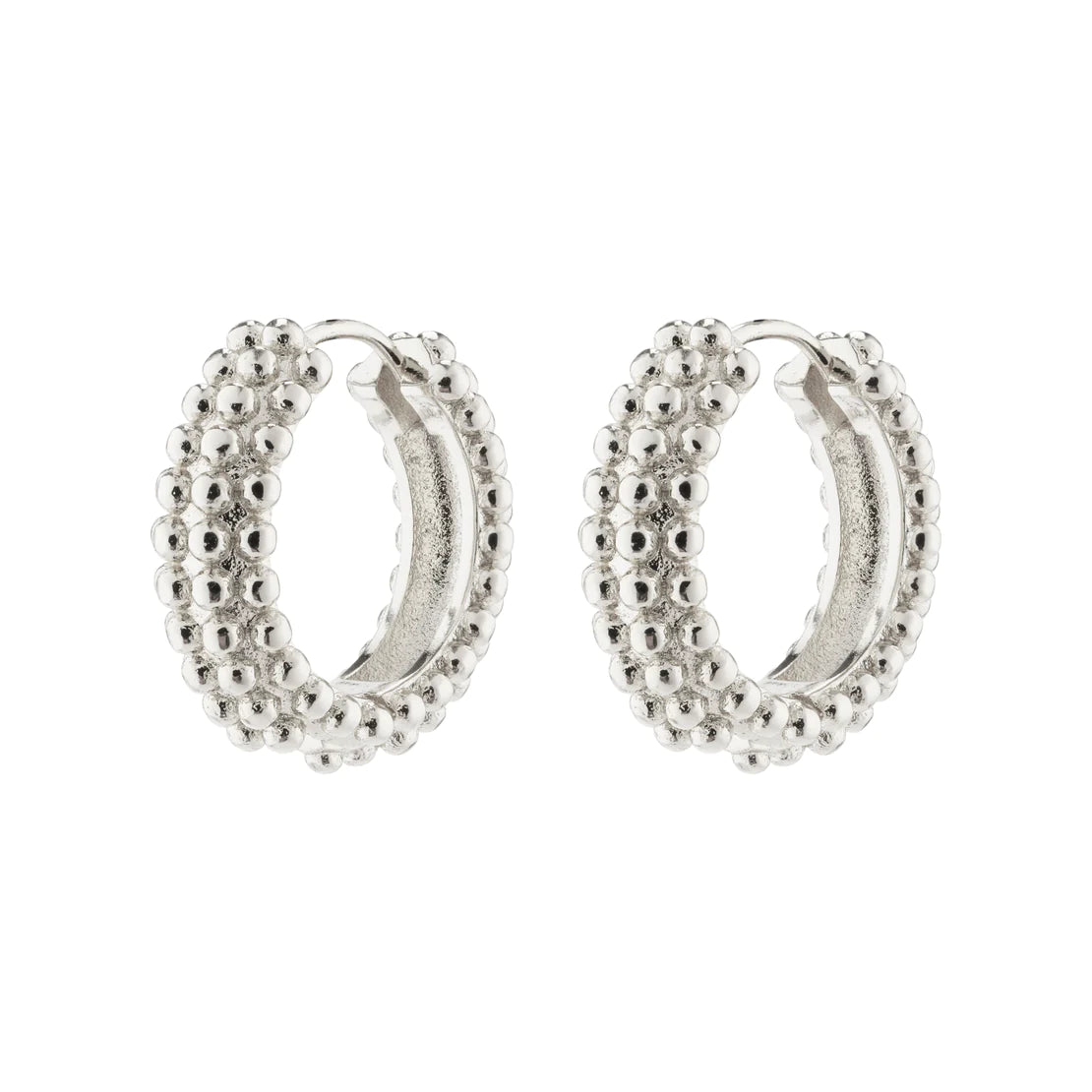 ANITTA RECYCLED BUBBLES HOOP EARRINGS SILVER PLATED