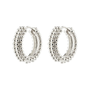 ANITTA RECYCLED BUBBLES HOOP EARRINGS SILVER PLATED