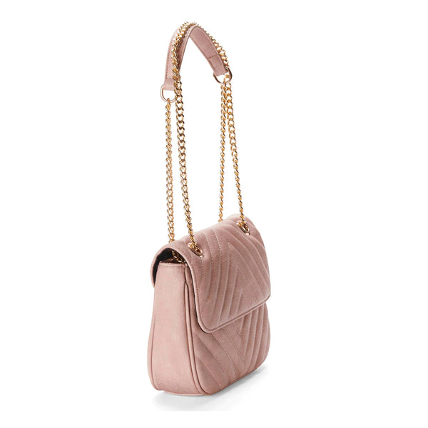 PATTY Quilted Crossbody- Pale Pink