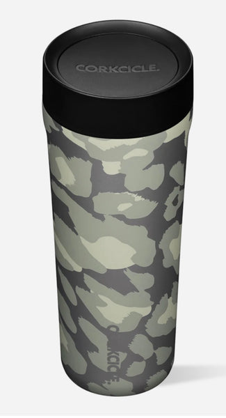 COMMUTER CUP INSULATED TRAVEL COFFEE MUG- Snow Leopard