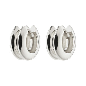 REFLECT RECYCLED HOOP EARRINGS SILVER PLATED