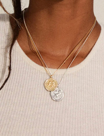DOUBLE SIDED HOROSCOPE PENDANT