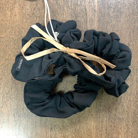 Tencel Srunchie 3 pk - All Black