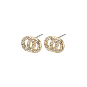 EARRING VICTORIA GOLD PLATED CRYSTAL
