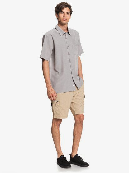 Waterman Centinela Short Sleeve Shirt- Flint Grey