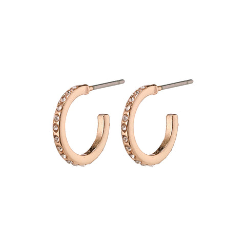 EARRING ROBERTA ROSE GOLD PLATED CRYSTAL
