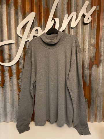 Interlock Jersey Mens Charcoal Turtleneck