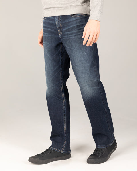 Grayson Easy Fit Straight Leg Jeans - Indigo